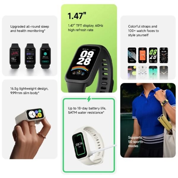 ⁦ساعه Smart Band 9 الاصدار العالمي⁩ - الصورة ⁦5⁩